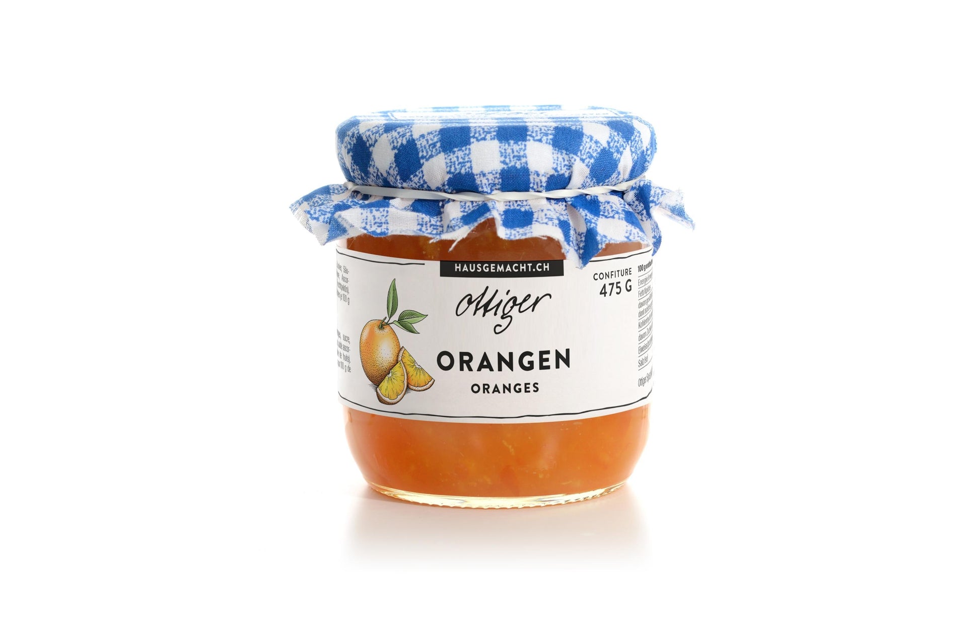Ottiger Orangenkonfitüre – glutenfrei, vegan – 475 g