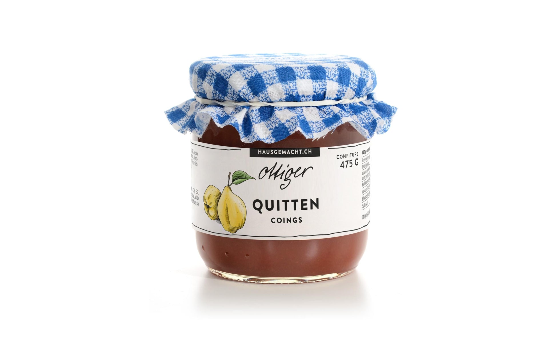 Ottiger Quittenkonfitüre – glutenfrei, vegan – 475 g