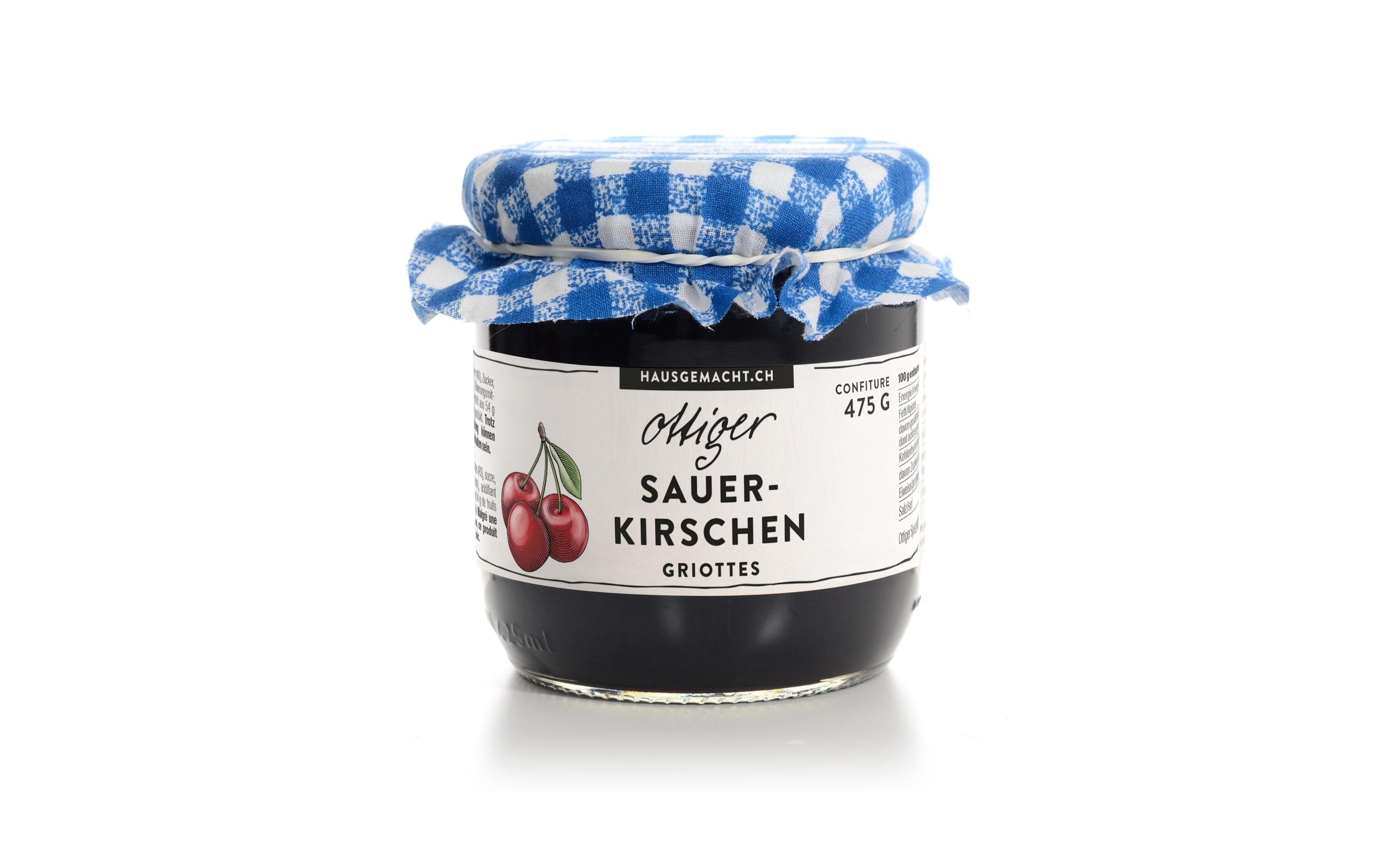 Ottiger Sauerkirschkonfitüre – glutenfrei, vegan – 475 g