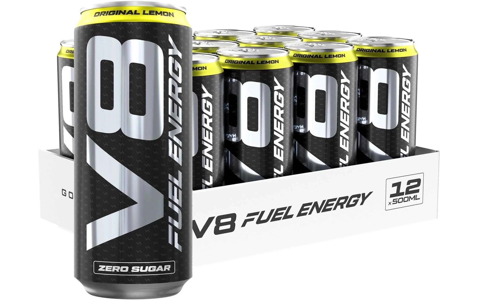 Vast Energy Drink V8 Fuel, Zitrone & Limette – 5 dl, zuckerfrei, koffeinhaltig