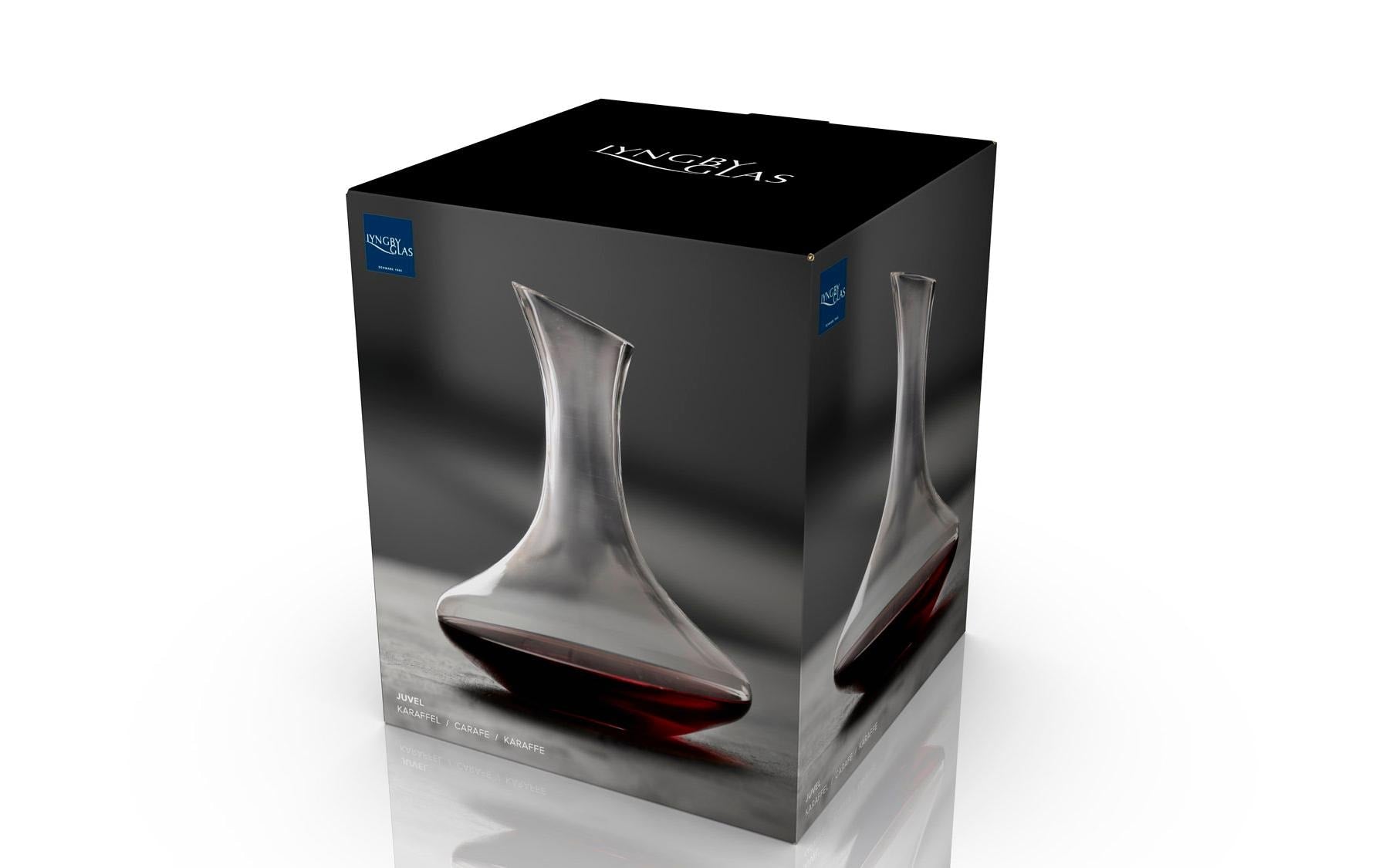 Lyngby Karaffe Juvel – 1,6 l, Ø 21,5 cm, H 24,3 cm, Kalk-Natron-Glas, Transparent, spülmaschinenfest