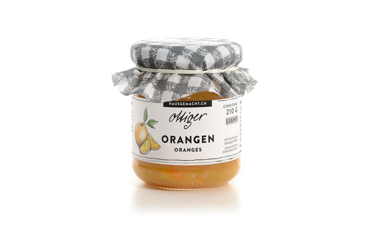 Ottiger Orangenkonfitüre Light – glutenfrei, vegan – 210 g