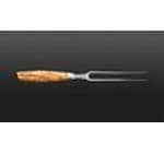 Wok Fleischgabel 18 cm, Olivenholz, Silber