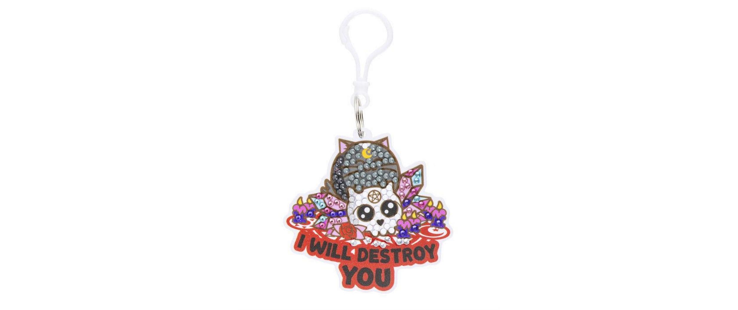 CRAFT Buddy Schlüsselanhänger I Will Destroy You Crystal – Mehrfarbig