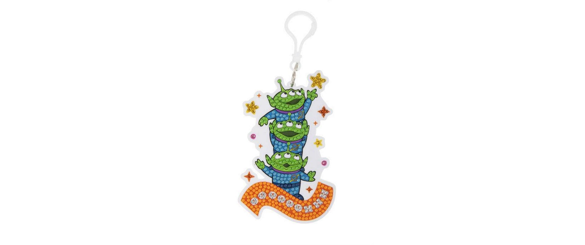 CRAFT Buddy Schlüsselanhänger Aliens Crystal Art – Mehrfarbig