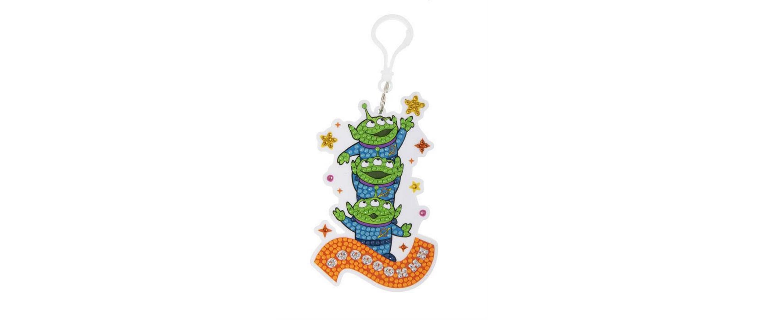 CRAFT Buddy Schlüsselanhänger Aliens Crystal Art – Mehrfarbig