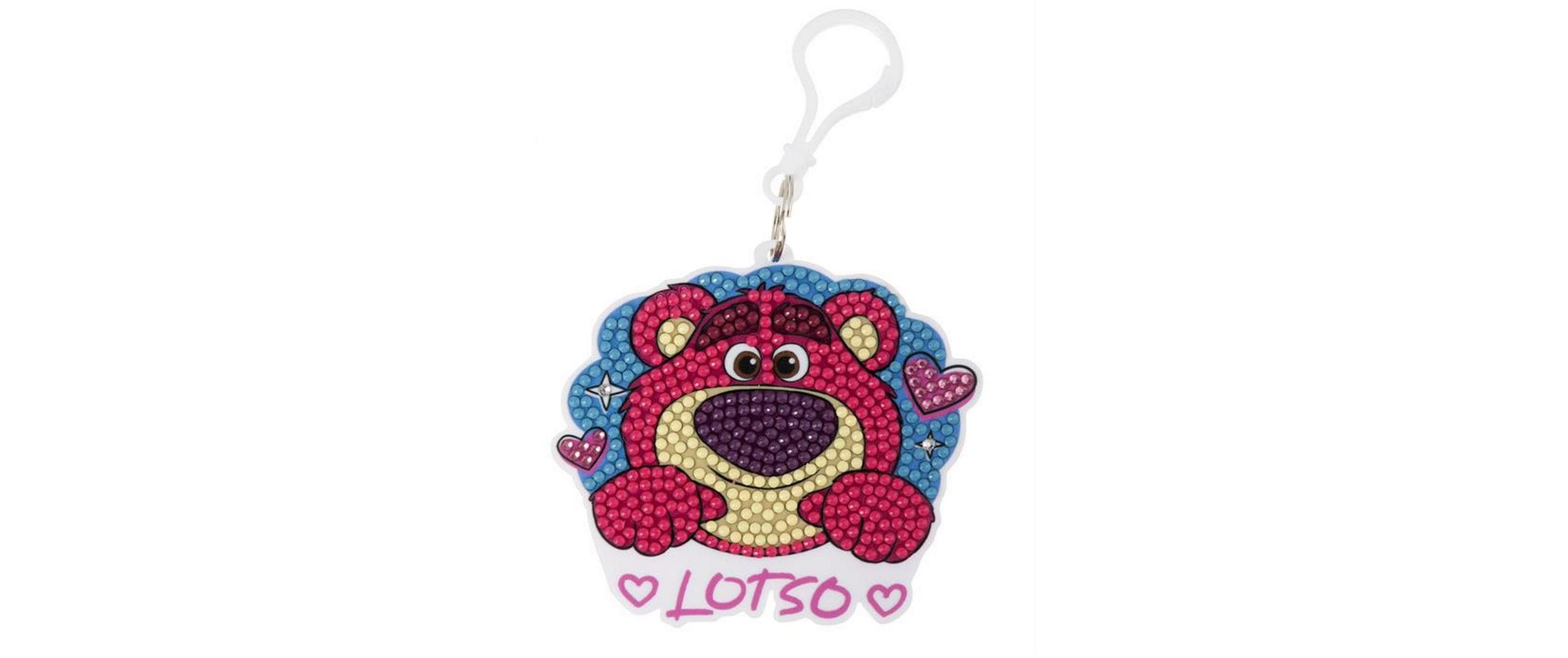 CRAFT Buddy Lotso Crystal Art Schlüsselanhänger – Mehrfarbig