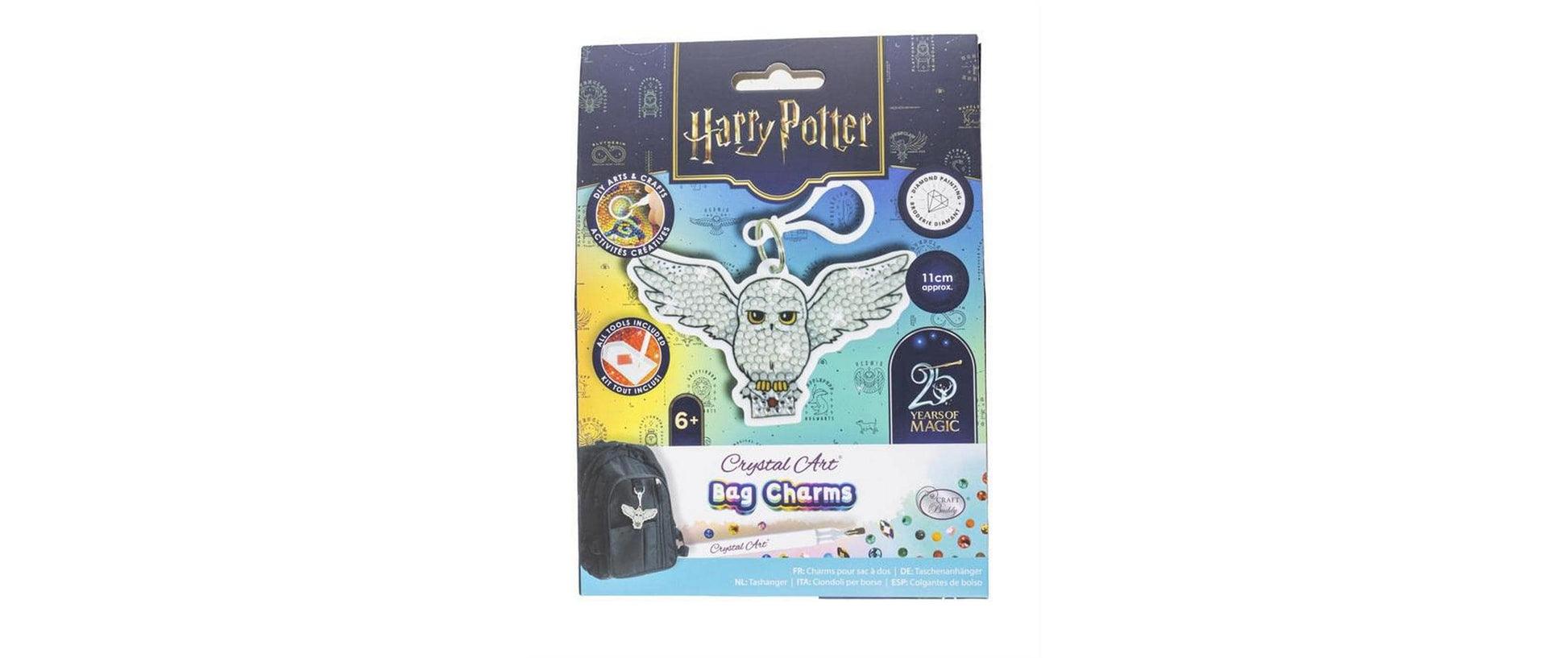 CRAFT Buddy Schlüsselanhänger Hedwig Crystal – Mehrfarbig
