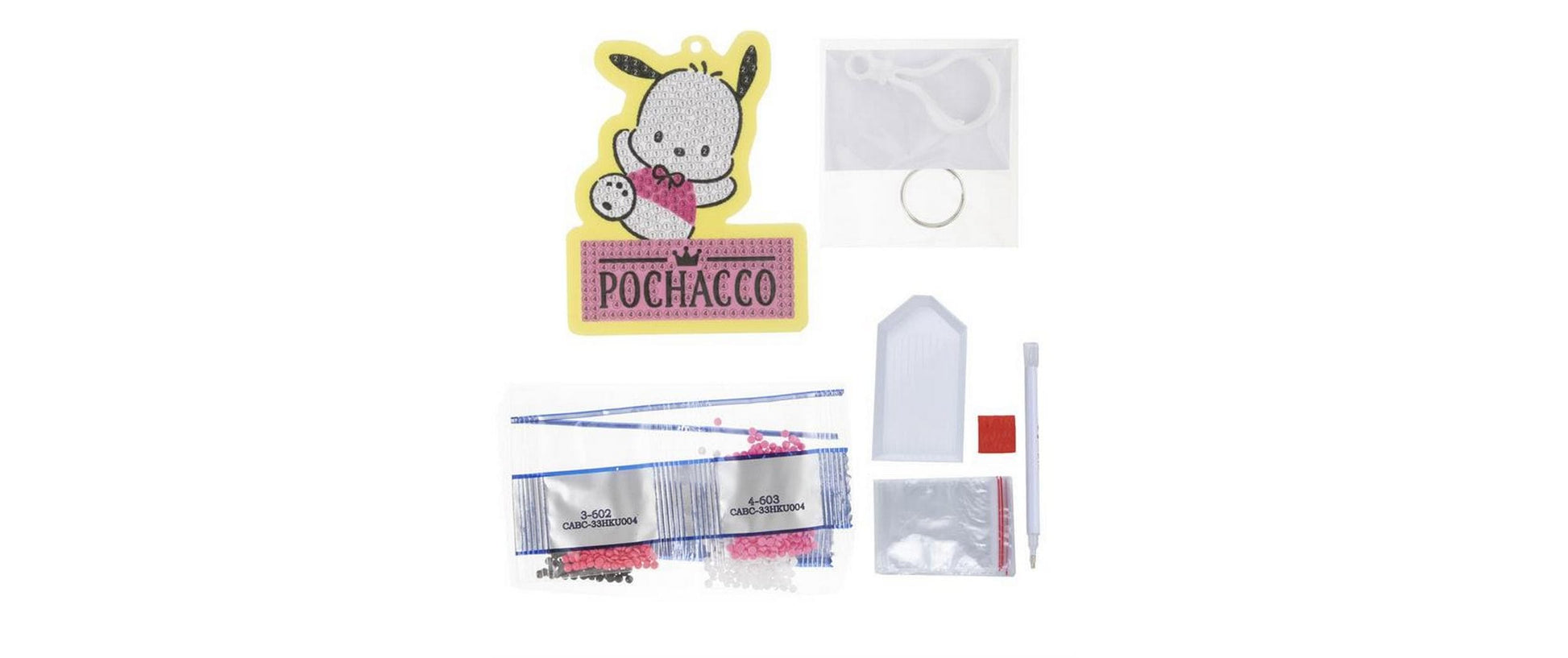 CRAFT Buddy Schlüsselanhänger Pochacco Crystal – Mehrfarbig