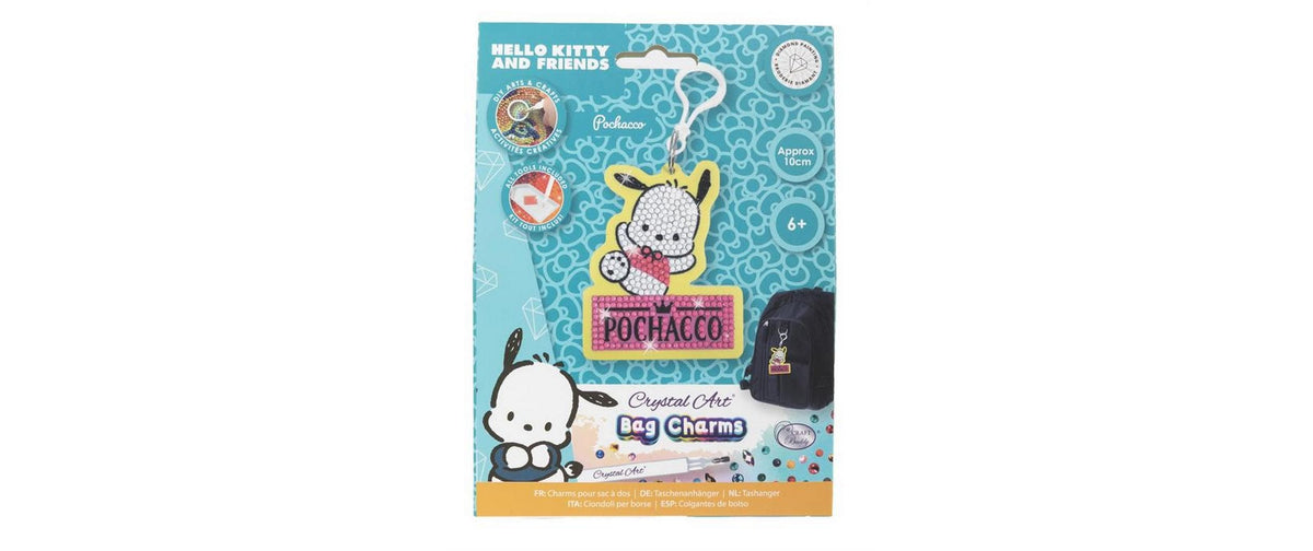 CRAFT Buddy Schlüsselanhänger Pochacco Crystal – Mehrfarbig