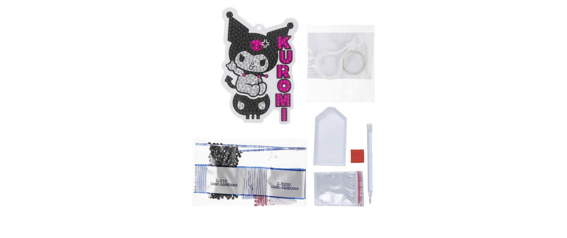 CRAFT Buddy Schlüsselanhänger Kuromi Crystal – Mehrfarbig