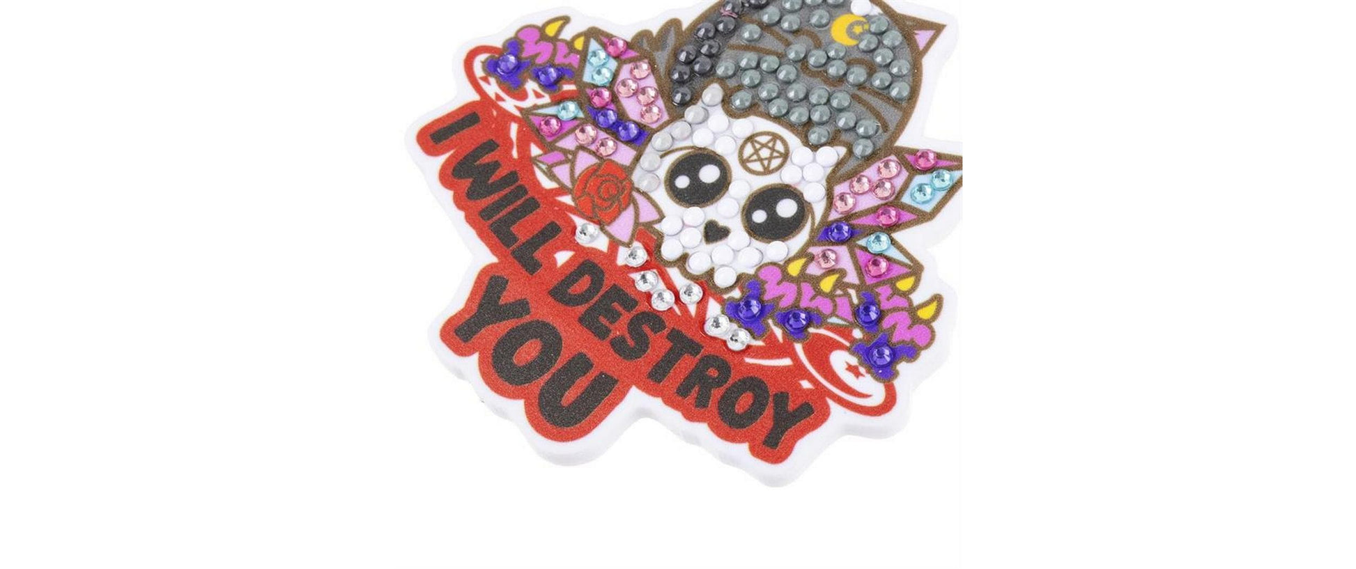 CRAFT Buddy Schlüsselanhänger I Will Destroy You Crystal – Mehrfarbig