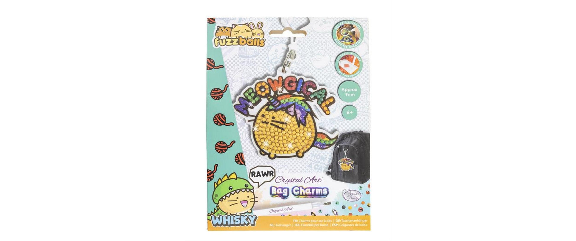 CRAFT Buddy Schlüsselanhänger Meowgical Crystal – Mehrfarbig