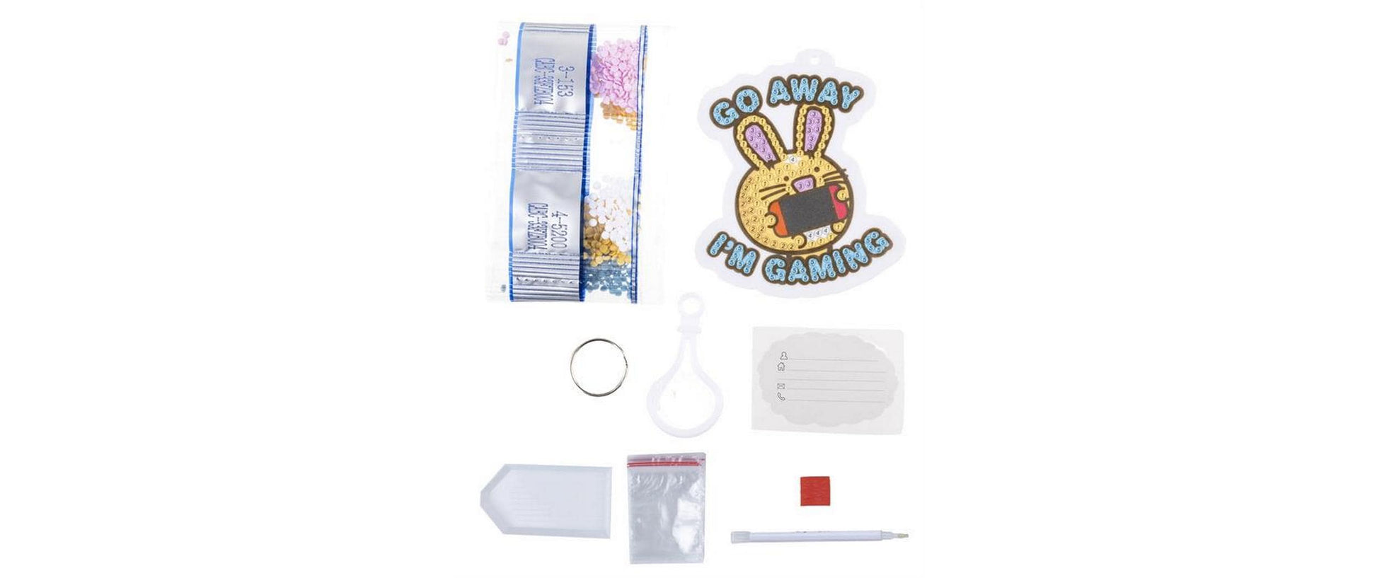 CRAFT Buddy Schlüsselanhänger Go Away Im Gaming Crystal – Mehrfarbig