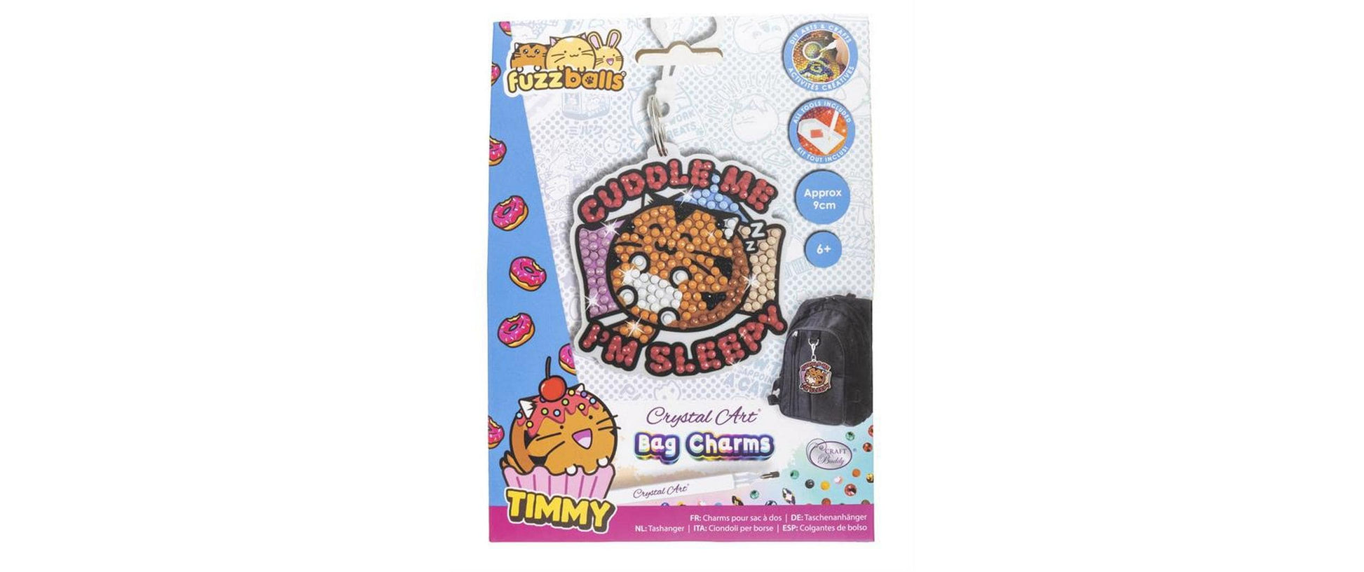 CRAFT Buddy Schlüsselanhänger Cuddle Me Im Sleepy Crystal – Mehrfarbig