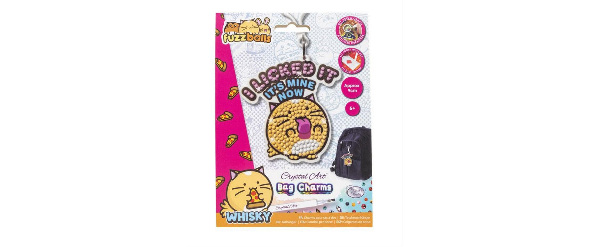 CRAFT Buddy Deko-Schlüsselanhänger I Licked It Crystal Art – Mehrfarbig
