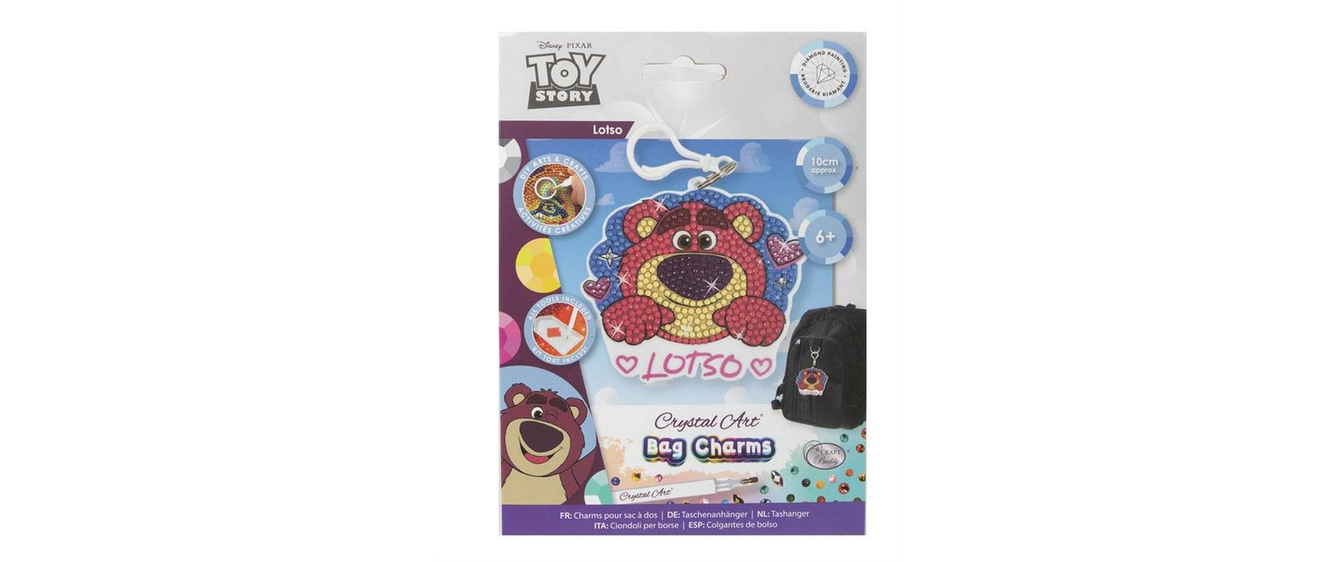 CRAFT Buddy Lotso Crystal Art Schlüsselanhänger – Mehrfarbig