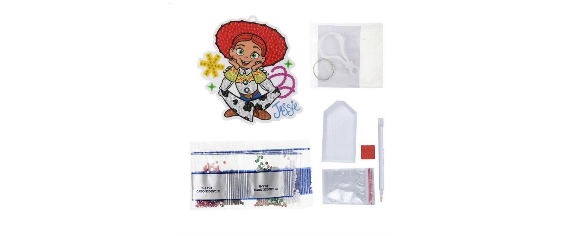 CRAFT Buddy Schlüsselanhänger Jessie Crystal Art – Mehrfarbig