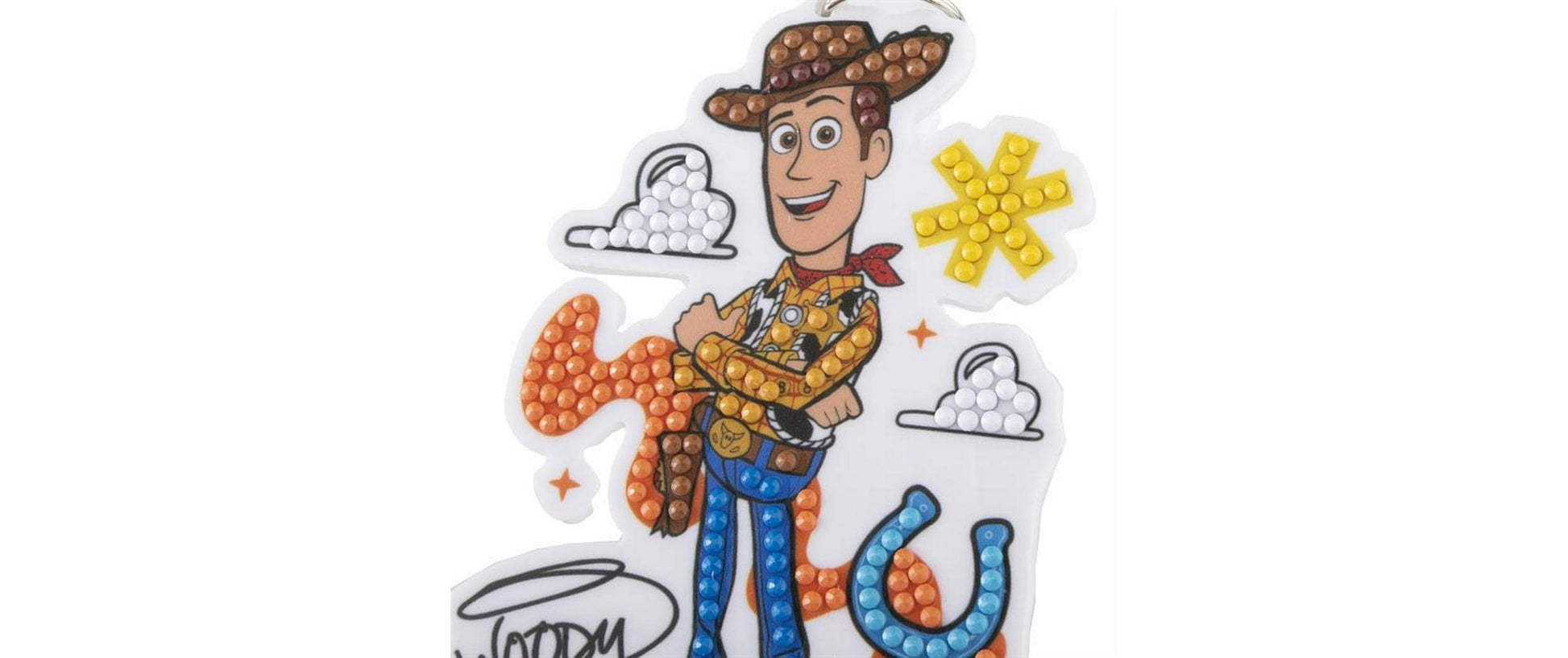 CRAFT Buddy Schlüsselanhänger Woody Crystal Art – Mehrfarbig