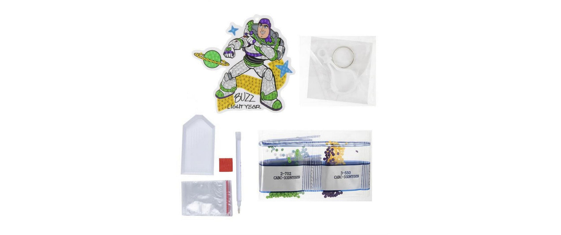 CRAFT Buddy Schlüsselanhänger Crystal Art Buzz Lightyear – Mehrfarbig