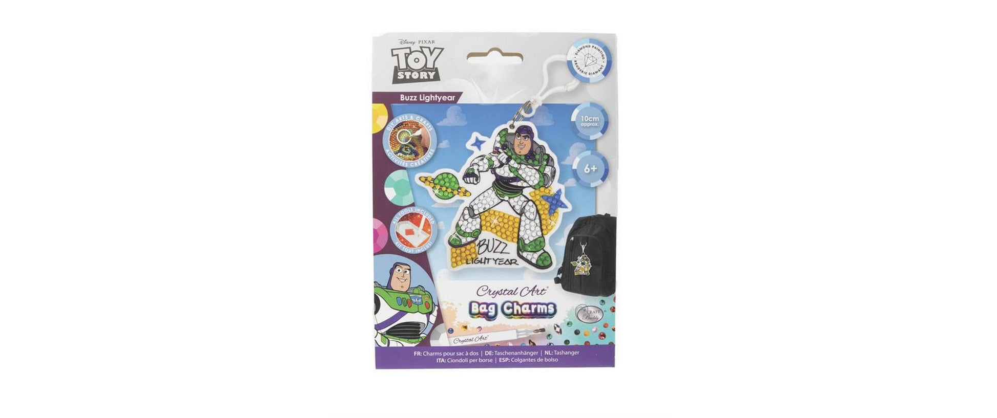 CRAFT Buddy Schlüsselanhänger Crystal Art Buzz Lightyear – Mehrfarbig
