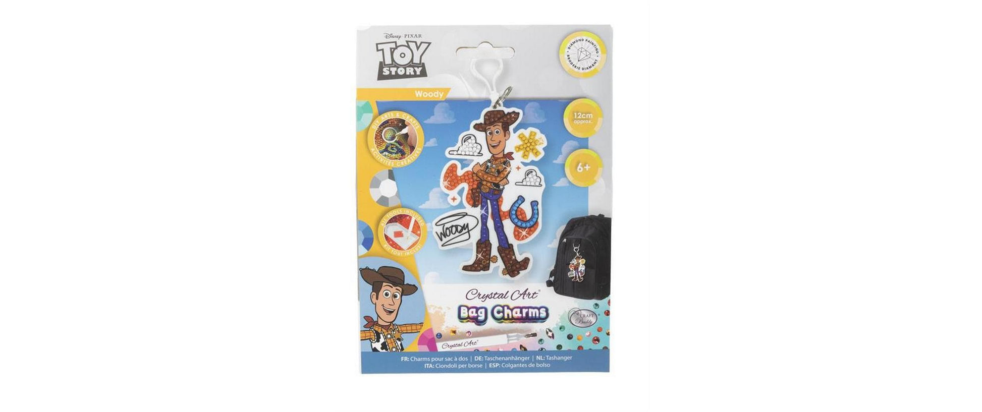 CRAFT Buddy Schlüsselanhänger Woody Crystal Art – Mehrfarbig