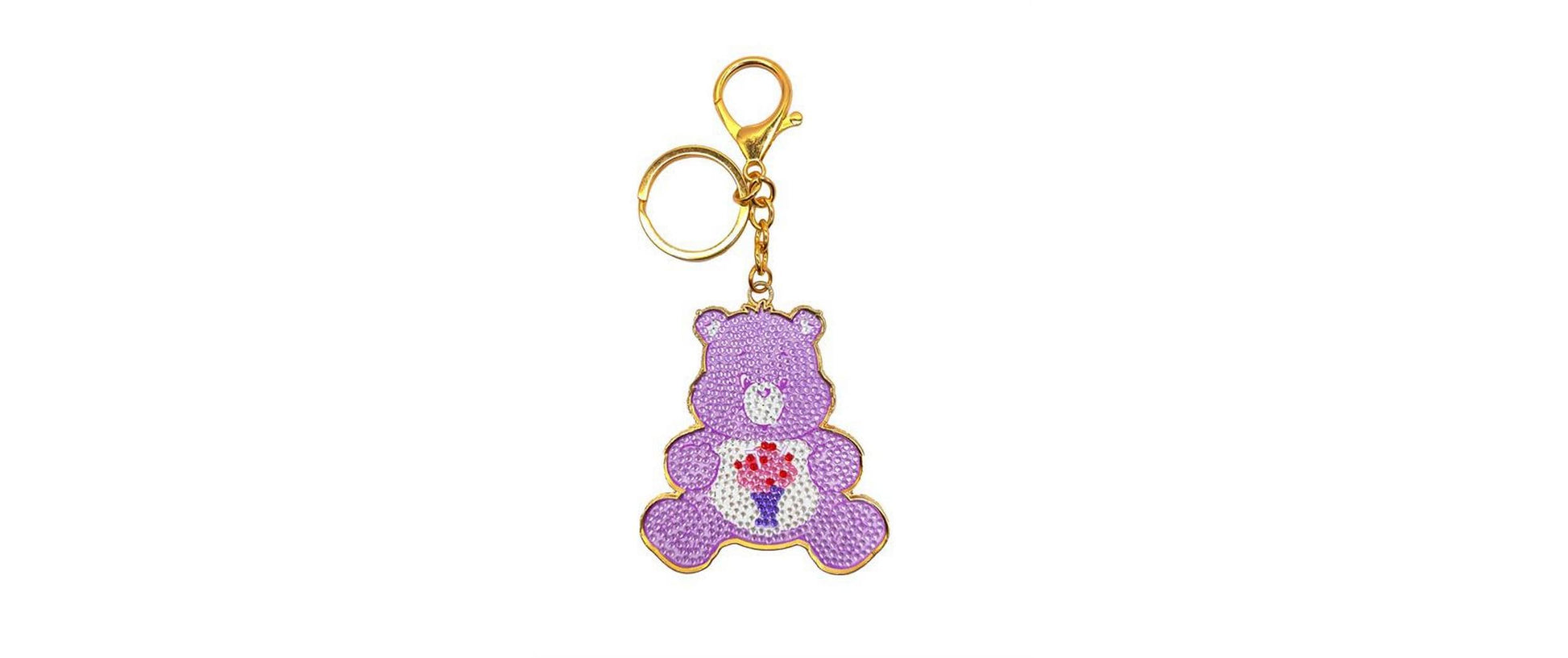 CRAFT Buddy Crystal Art Care Bears Schlüsselanhänger – Blind Bag, Metall, Sortiert