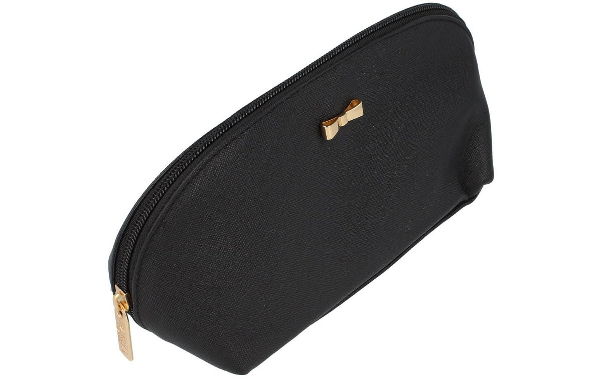 Parsa beauty Kosmetiktasche – 1,8 l, 17 × 13 × 8 cm – Schwarz – Polyurethan (PU)