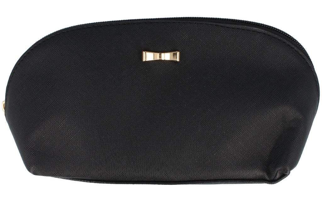 Parsa beauty Kosmetiktasche – 1,8 l, 17 × 13 × 8 cm – Schwarz – Polyurethan (PU)