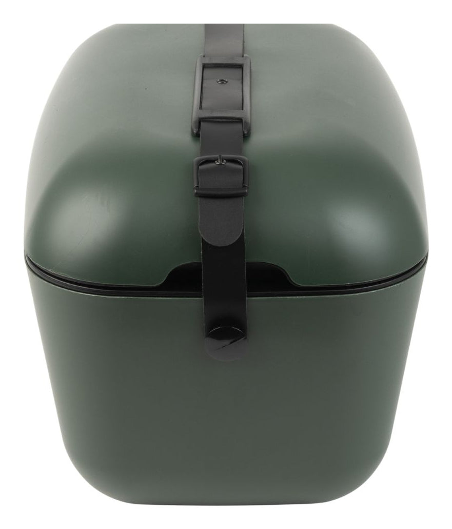 Polarbox Thermobox Retro – leckdicht, mit Schultergurt, bis 24 h – 12 l – Waldgrün, Schwarz – 1 Stk.