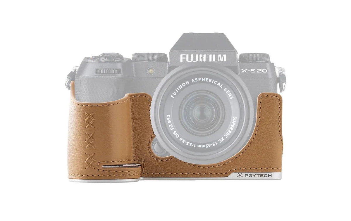 PGYTECH Kamerahülle – für Fujifilm X-S20 – Leder, Braun