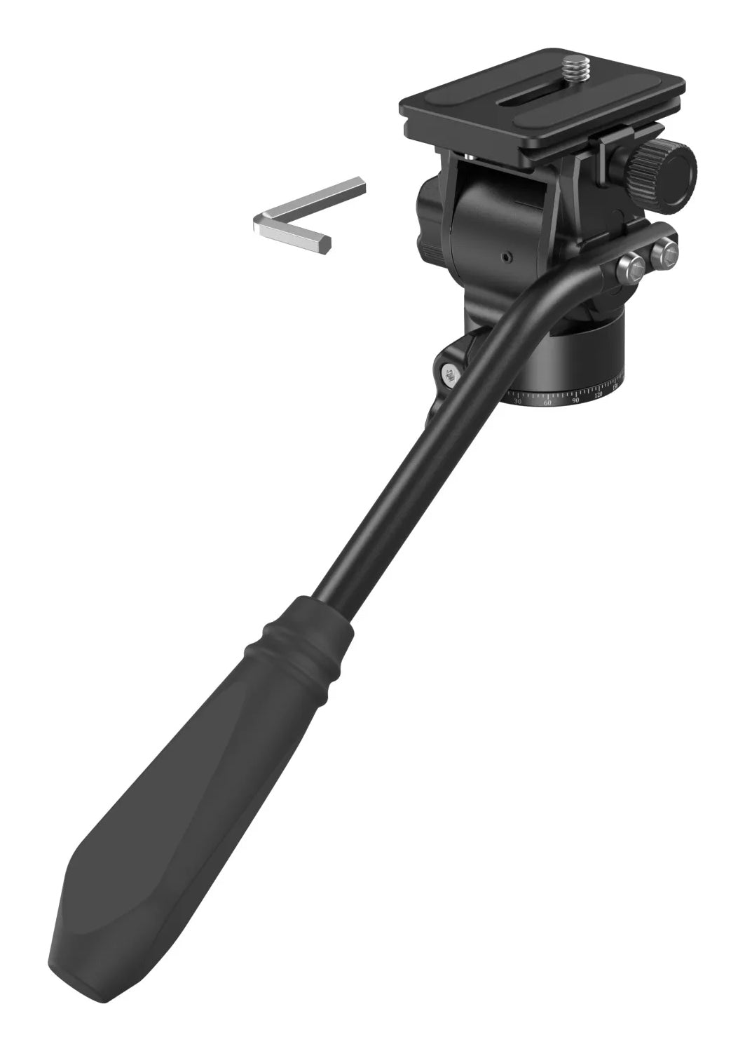 SmallRig CH10 Fluidkopf – 3 kg Traglast, 7,5 cm Höhe, Sockeldurchmesser 3,7 cm, 1/4" – Schwarz