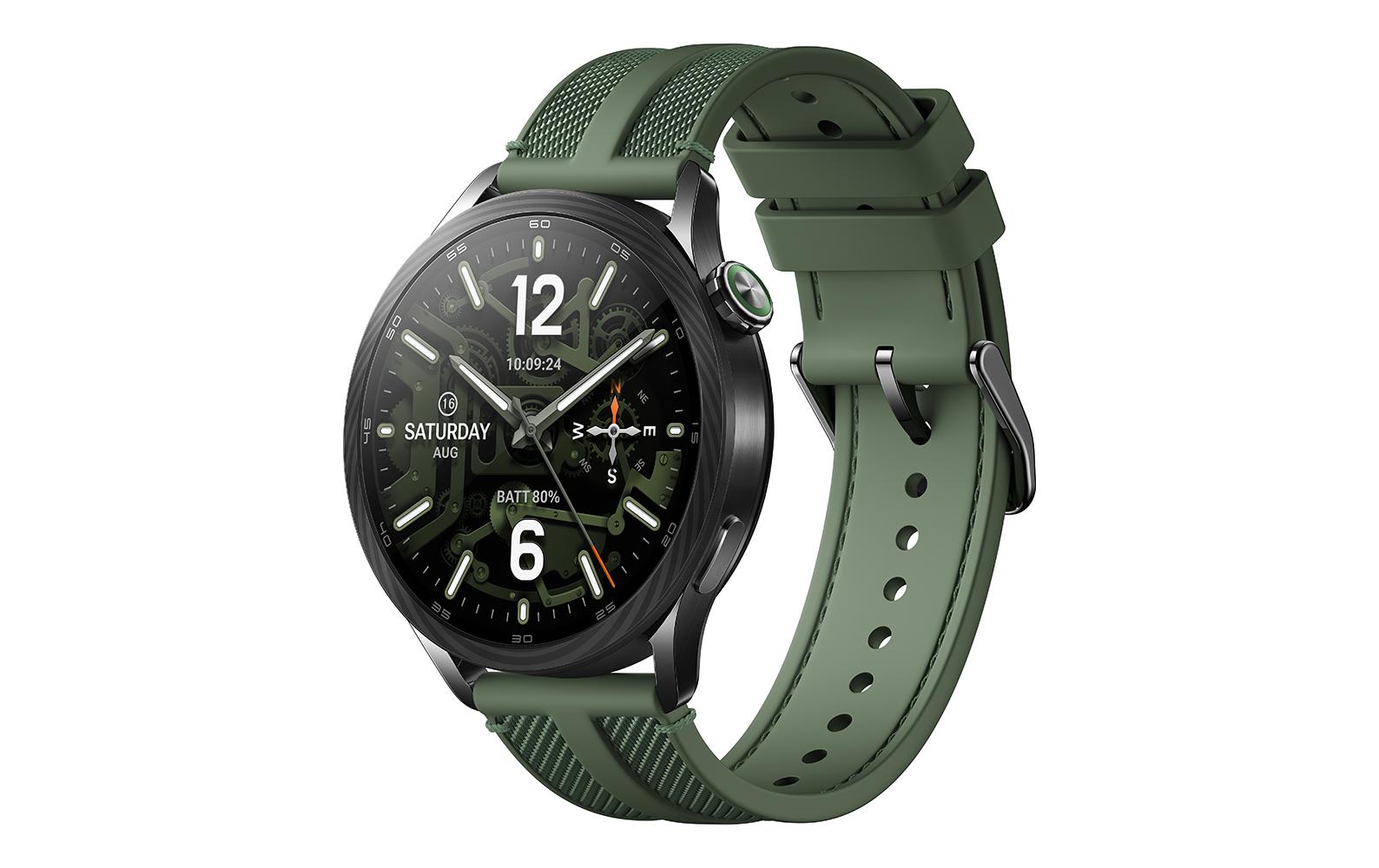 Xiaomi Watch S5 46 mm GPS – Edelstahl, Grün, 50 m, für Android, iPhone