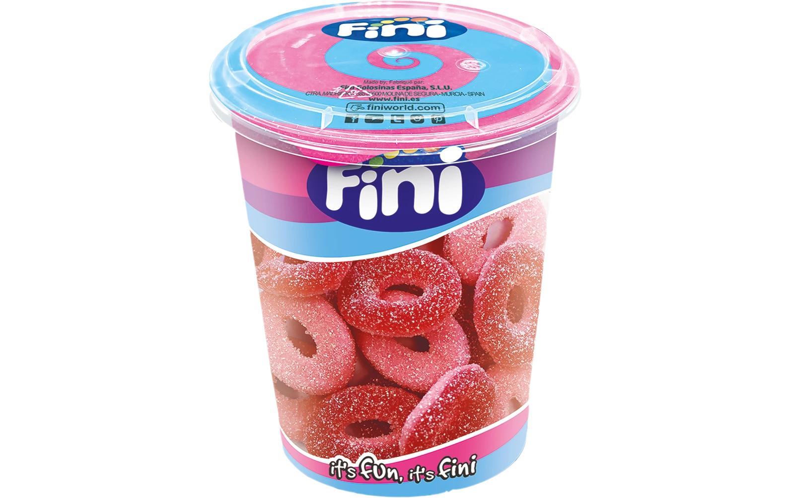Fini Cup Gummibonbons – Erdbeer-Ringe – 200 g