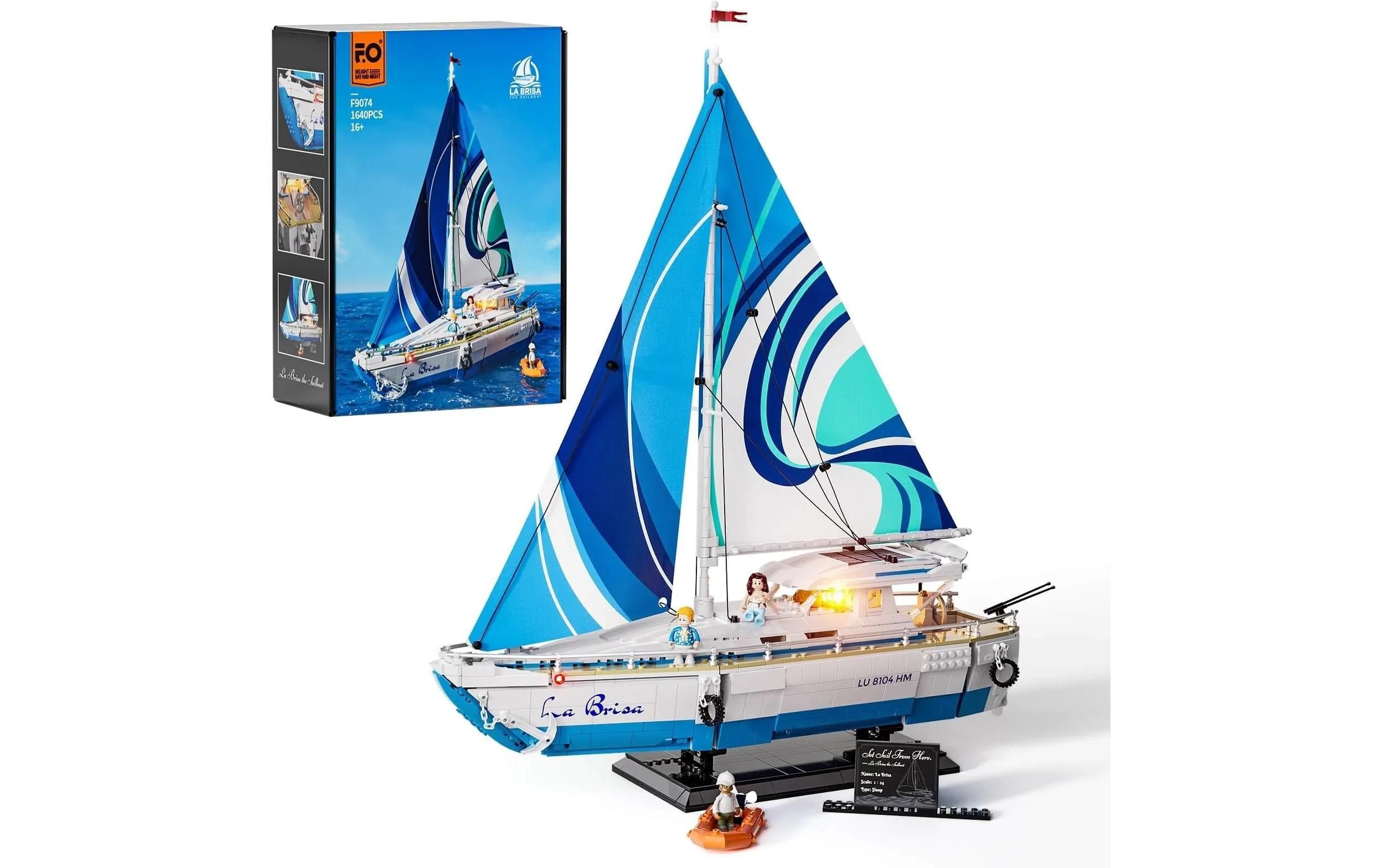 Lumibricks 3D-Puzzle Segelboot La Brisa – 499 Teile – Kunststoff – ab 16 Jahren
