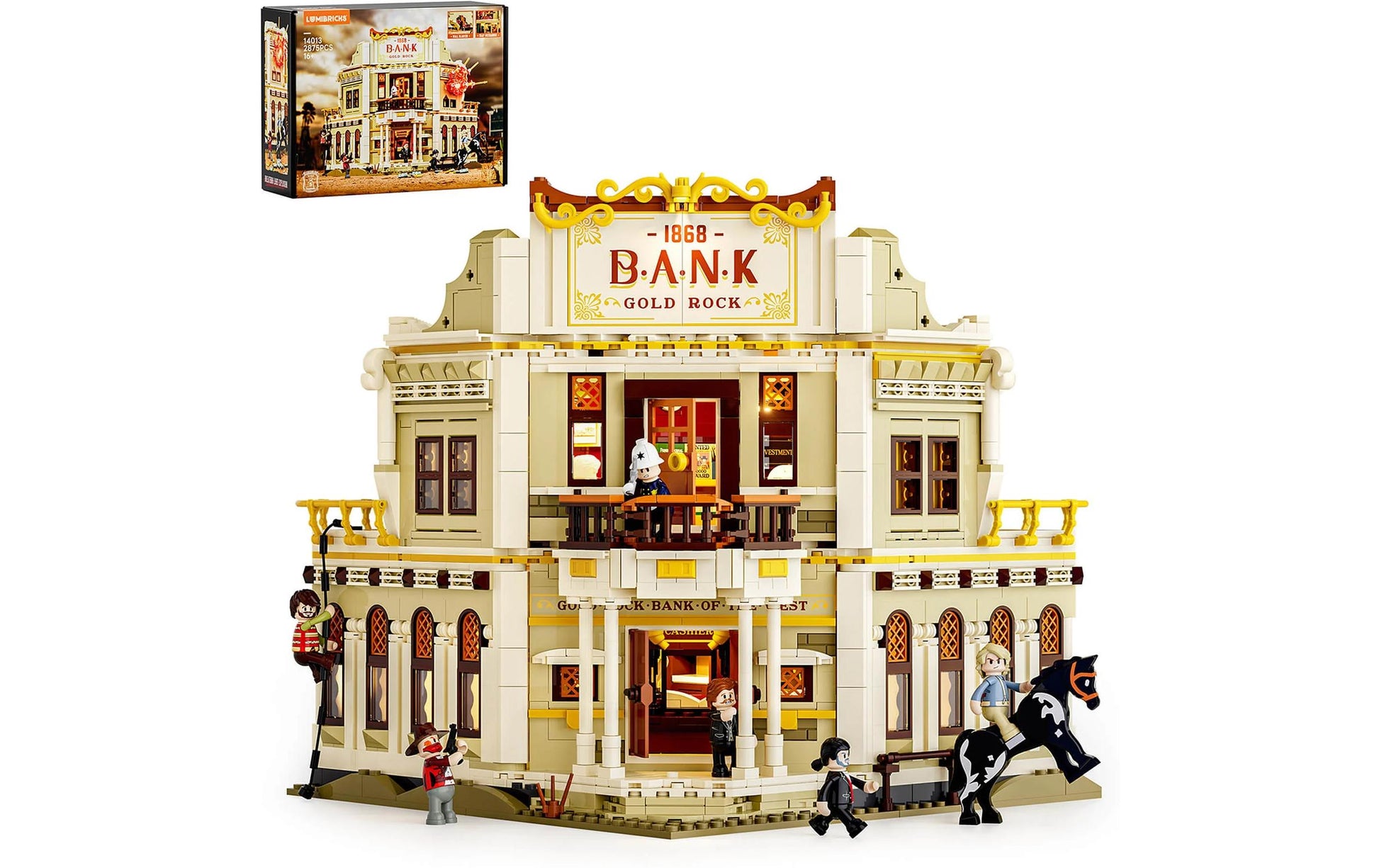 Lumibricks 3D Puzzle Western Bank Heist – 1858 Teile – Kunststoff – ab 16 Jahren