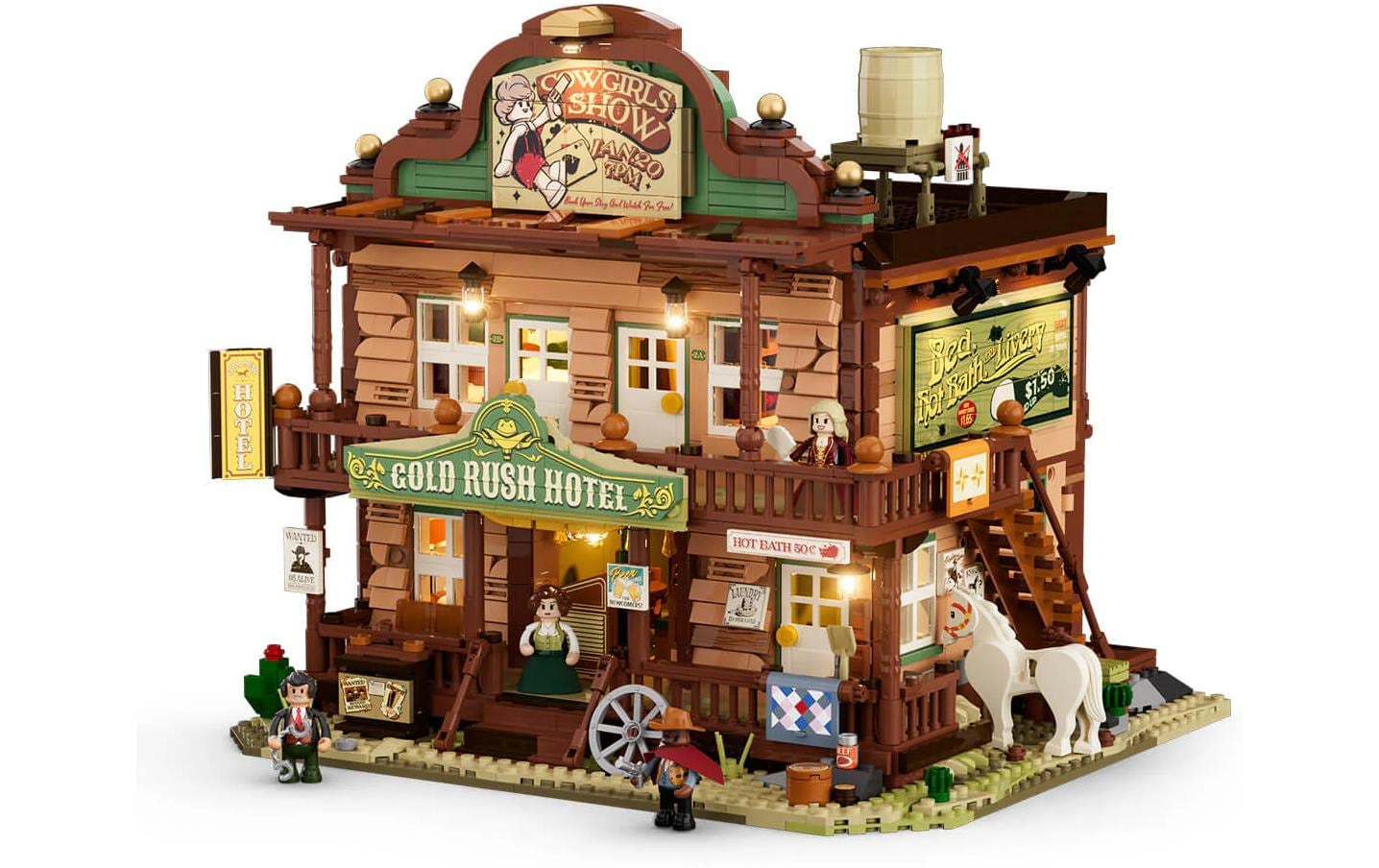 Lumibricks 3D Puzzle Old West Inn Gasthaus – 2187 Teile – Kunststoff – Mehrfarbig – ab 16 Jahren