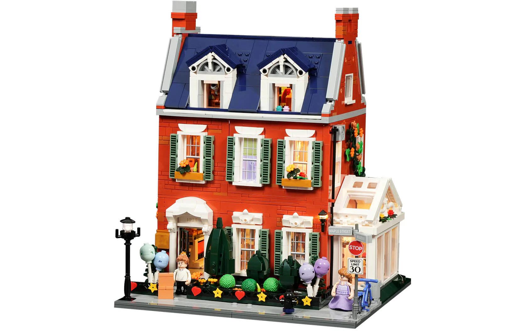 Lumibricks 3D Puzzle Redbrick Reihenhaus – 2255 Teile – Kunststoff, 28,5 × 21,5 × 28 cm – ab 16 Jahren, mehrfarbig