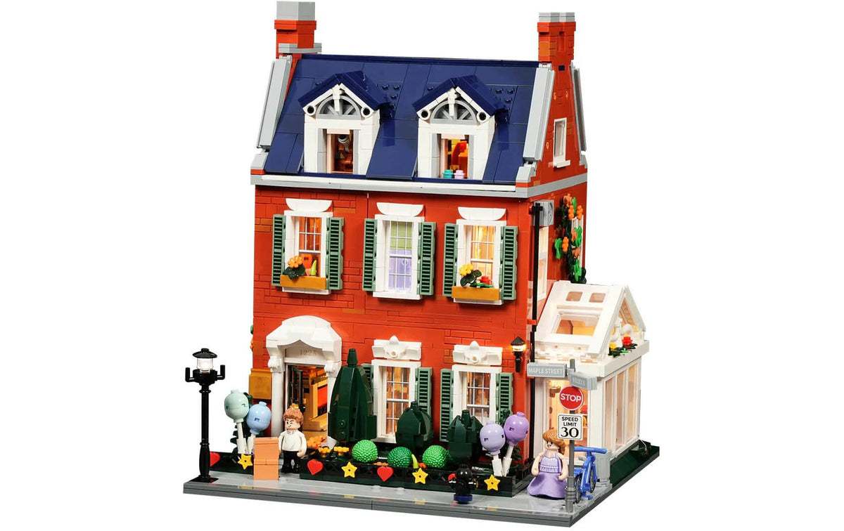Lumibricks 3D Puzzle Redbrick Reihenhaus – 2255 Teile – Kunststoff, 28,5 × 21,5 × 28 cm – ab 16 Jahren, mehrfarbig