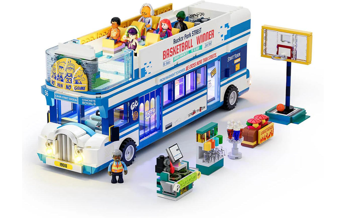 Lumibricks 3D-Puzzle Streetball Tour Bus – 2507 Teile – 46 cm – ab 16 Jahren – Kunststoff – Mehrfarbig