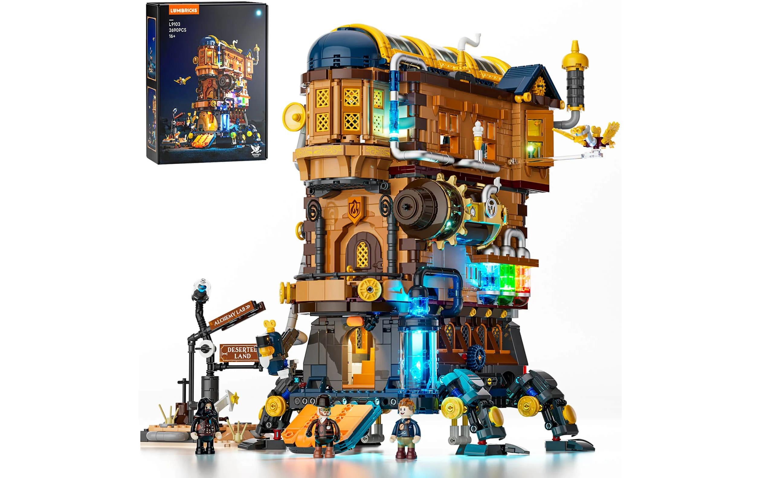 Lumibricks 3D Puzzle Alchemists Moving Castle – 496 Teile – Kunststoff – ab 16 Jahren – mehrfarbig