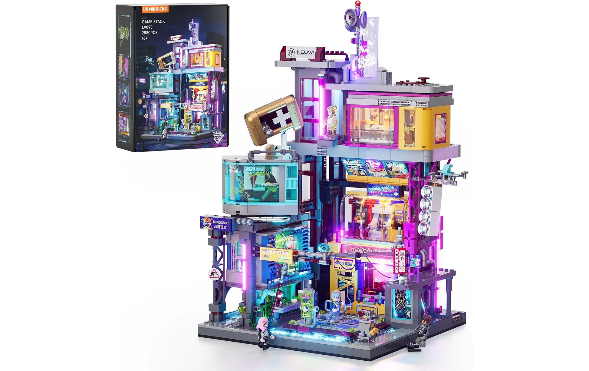 Lumibricks Game Stack 3D-Puzzle – 1470 Teile – 33 cm – ABS Plastik – ab 16 Jahren – mehrfarbig