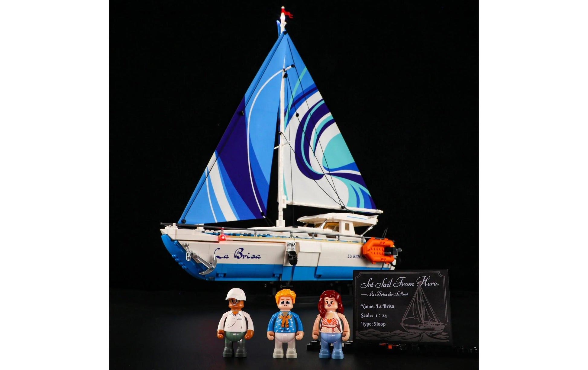 Lumibricks 3D-Puzzle Segelboot La Brisa – 499 Teile – Kunststoff – ab 16 Jahren