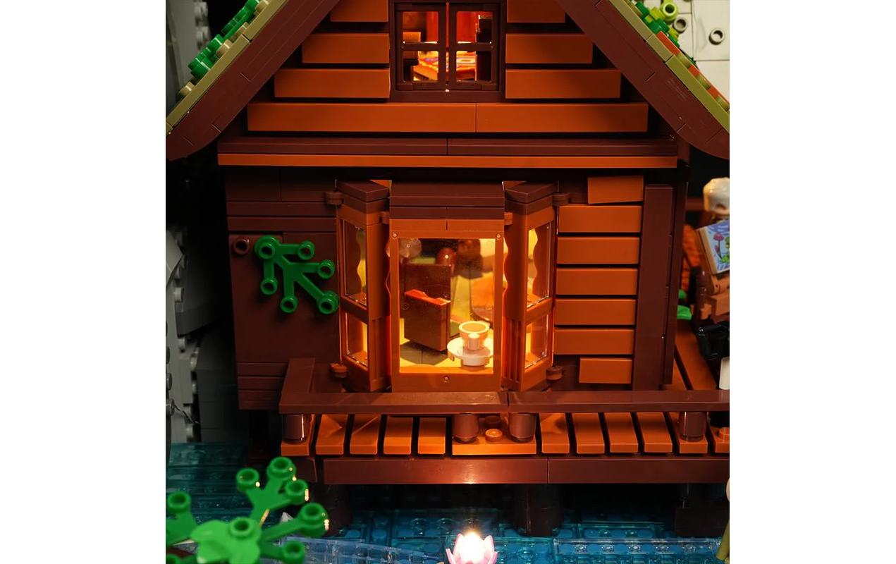 Lumibricks 3D-Puzzle Waterfall Cabin – 510 Teile – ab 16 Jahren – Gummi, Kunststoff – Mehrfarbig
