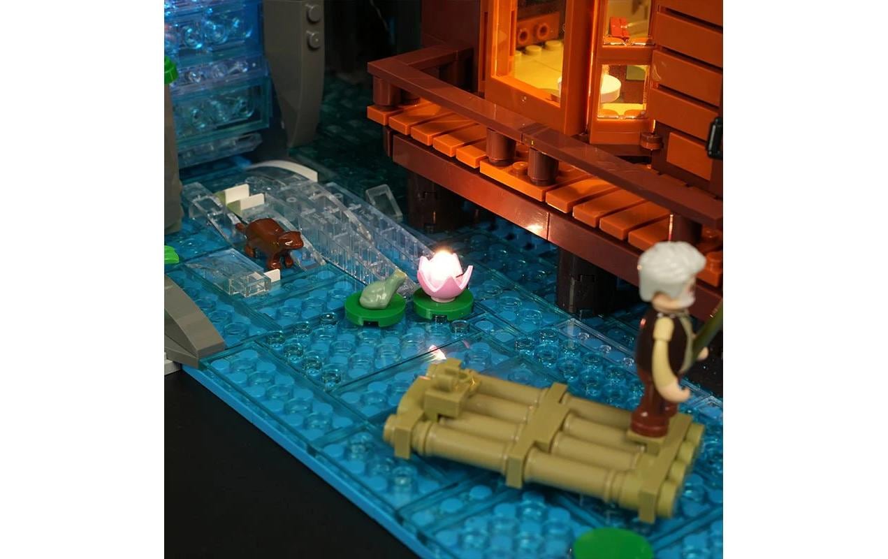 Lumibricks 3D-Puzzle Waterfall Cabin – 510 Teile – ab 16 Jahren – Gummi, Kunststoff – Mehrfarbig