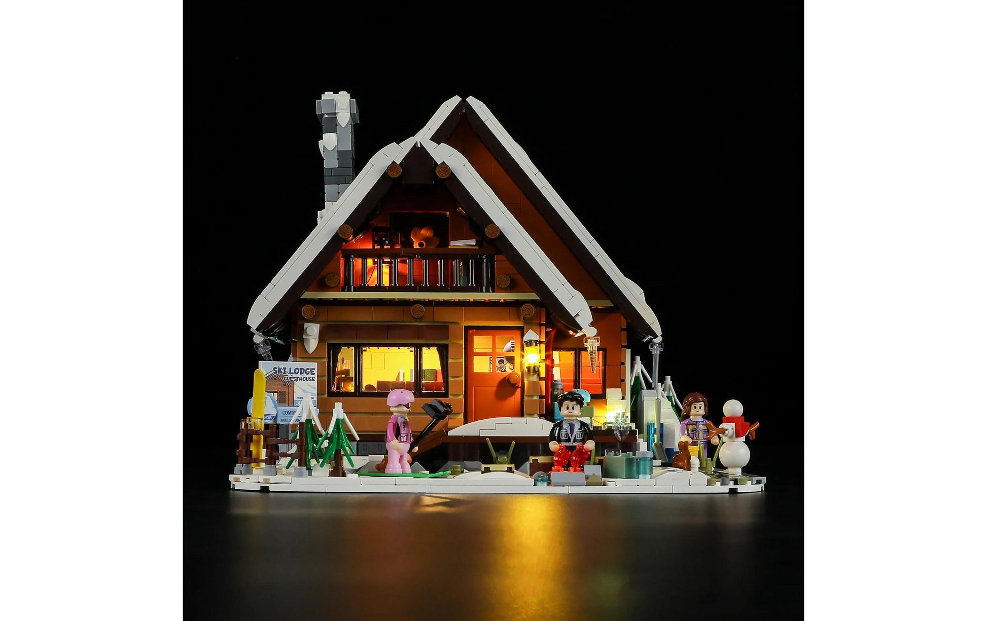Lumibricks Ski Lodge 3D-Puzzle Skihütte – 1969 Teile – ab 16 Jahren – Kunststoff – Mehrfarbig