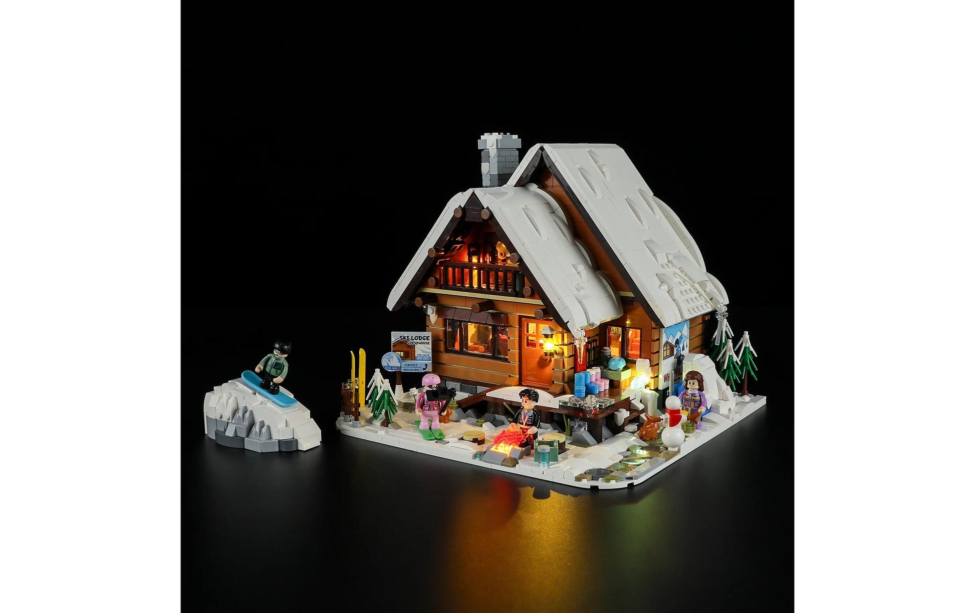 Lumibricks Ski Lodge 3D-Puzzle Skihütte – 1969 Teile – ab 16 Jahren – Kunststoff – Mehrfarbig