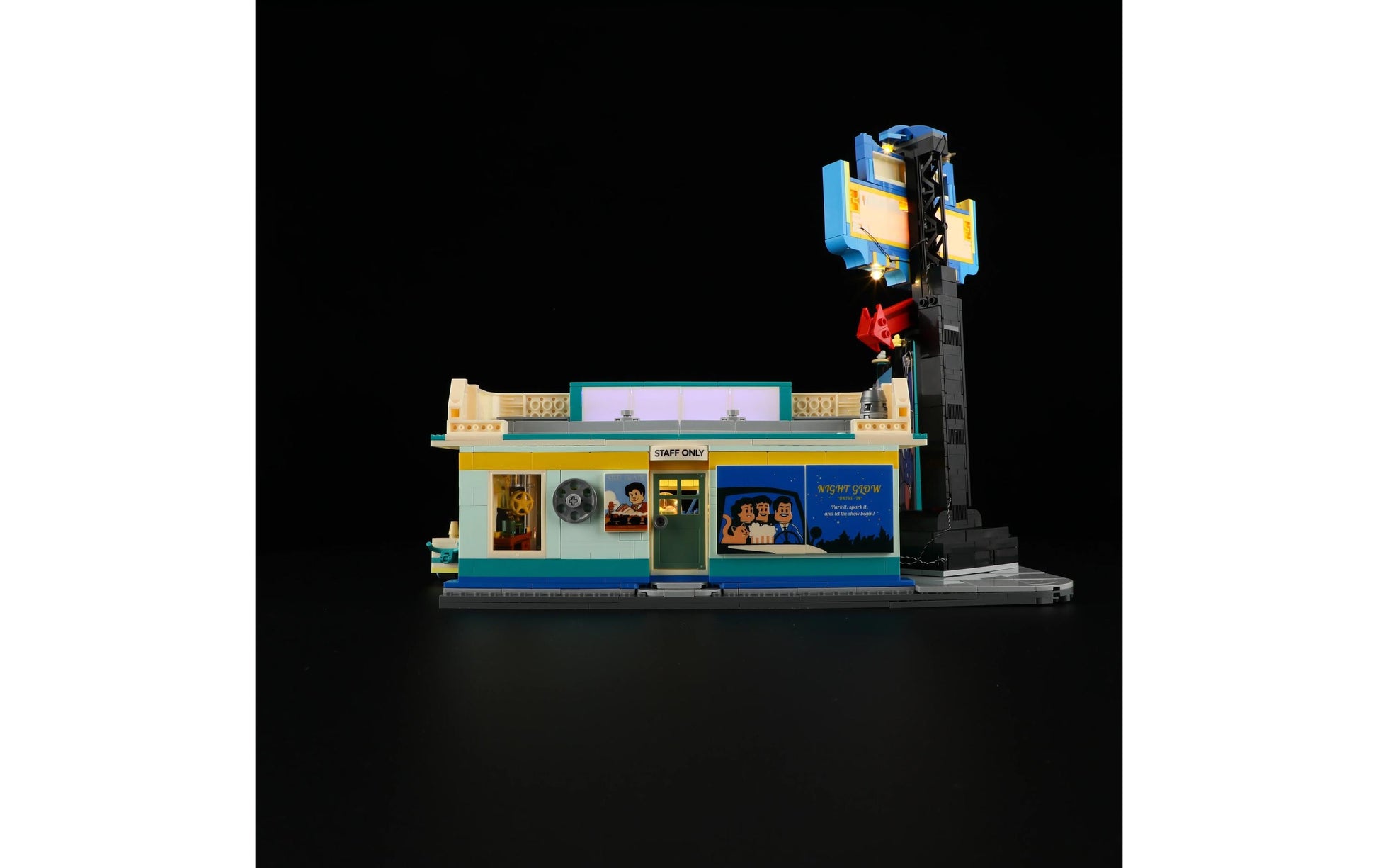 Lumibricks 3D Puzzle Night Glow Drive-in – 282 Teile – ab 16 Jahren – Kunststoff – mehrfarbig