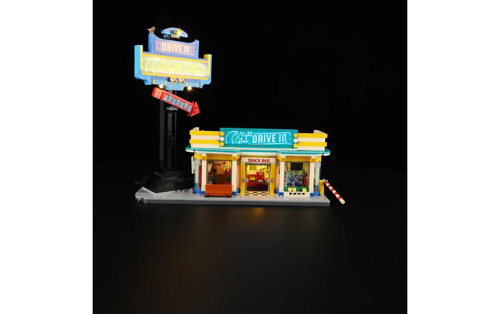 Lumibricks 3D Puzzle Night Glow Drive-in – 282 Teile – ab 16 Jahren – Kunststoff – mehrfarbig