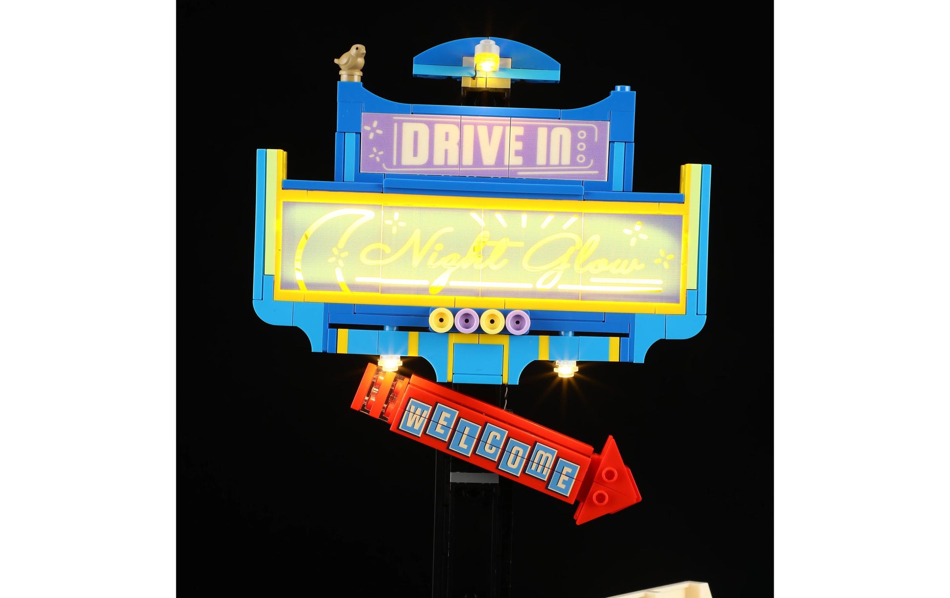 Lumibricks 3D Puzzle Night Glow Drive-in – 282 Teile – ab 16 Jahren – Kunststoff – mehrfarbig
